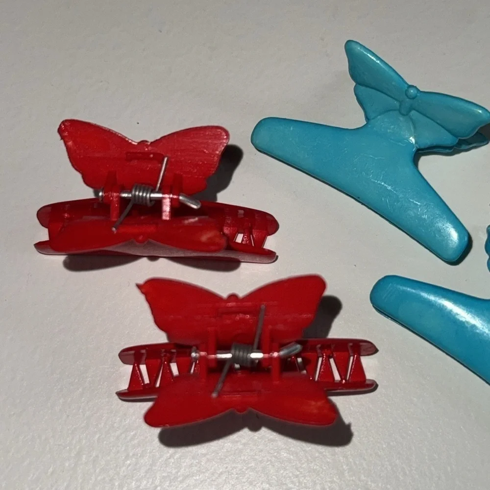 Vintage 90s butterfly Claw Butterfly Clips, Hair Clips,